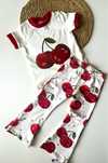 Legginsy dzwony w wisienki mam ten luz 98/104