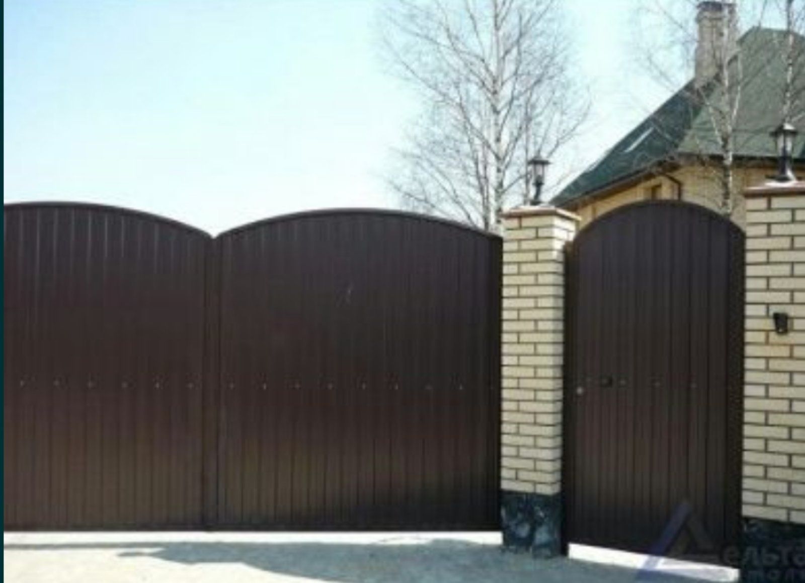 Забор с профнастила, еврозабор, бетонный забор, ворота,калитка ,навес