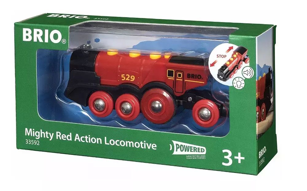 BRIO. Klasyczna czerwona lokomotywa. Ravensburger