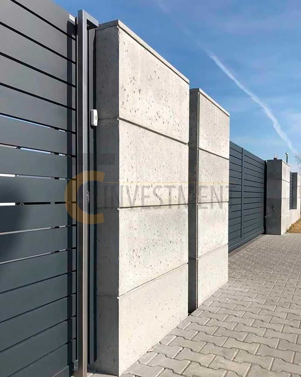 Bloczki ogrodzeniowe betonowe - Bloczek ogrodzeniowy 80x25x40  PREMIUM