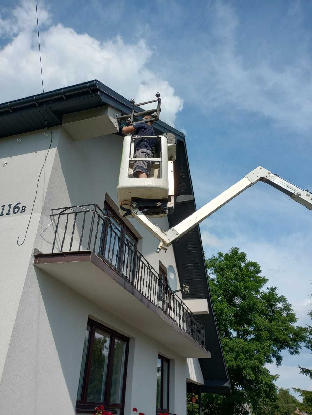 Podnośnik Koszowy Zwyżka Prace Wysokościowe Wynajem Kosz Montaż UDT