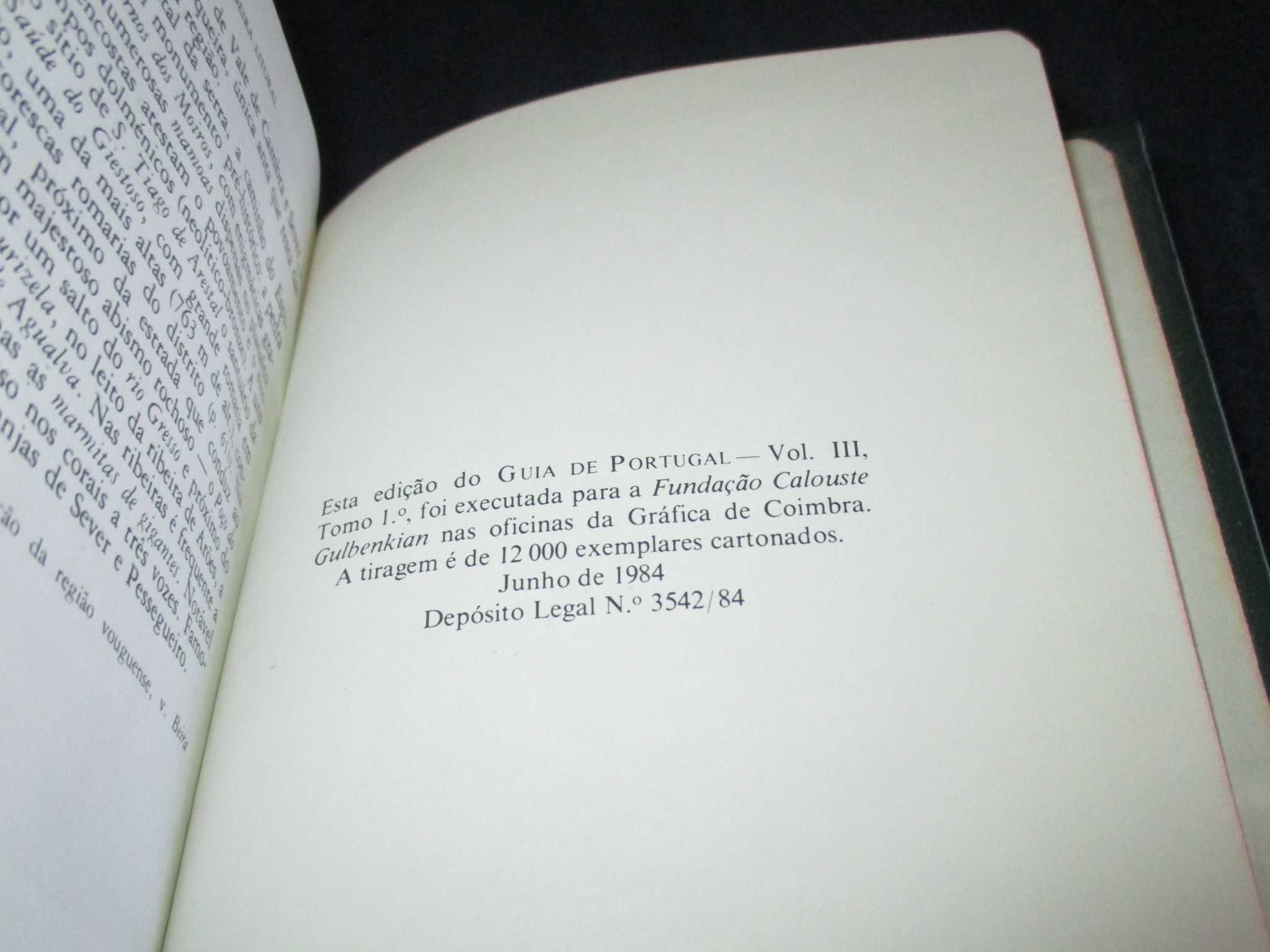 Livro Guia de Portugal Beira Litoral I Gulbenkian 1984