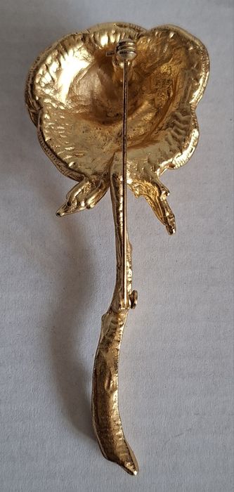 Винтажная Шикарная Брошь Роза! Германия!