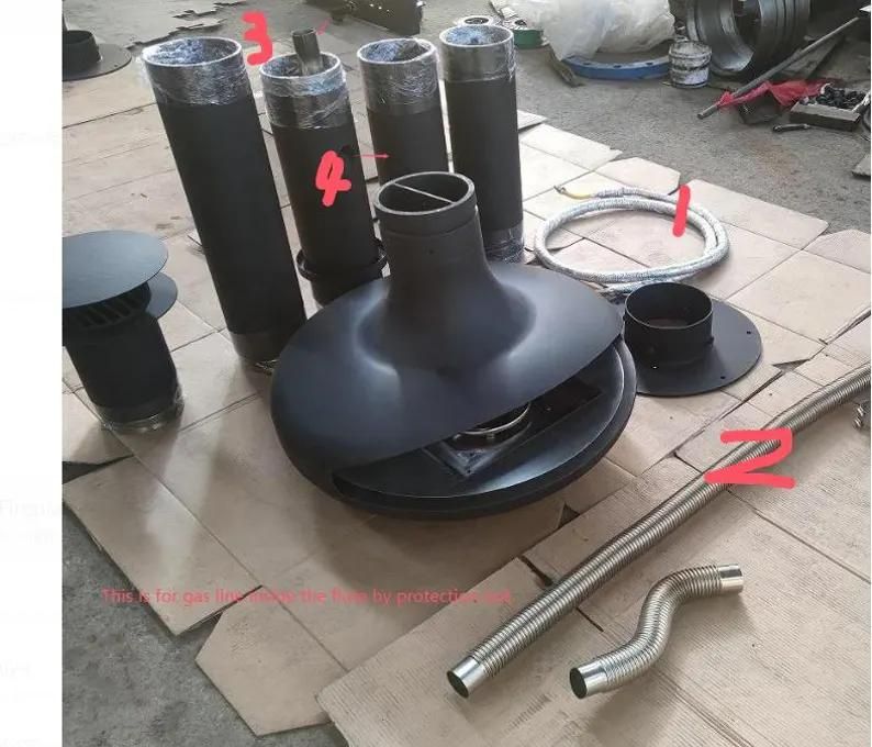 Lareira suspensa a gás