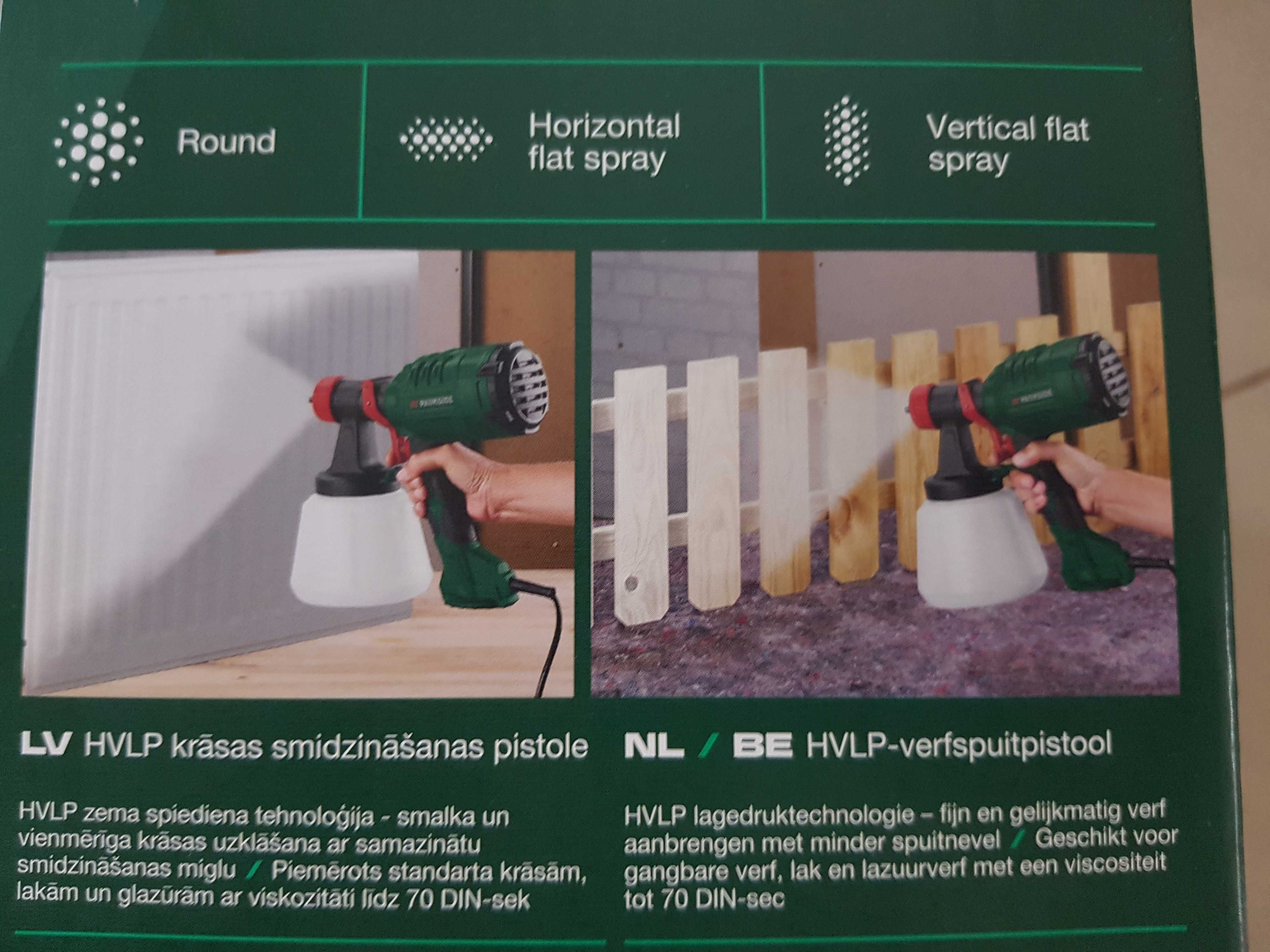 Pistolet natryskowy do malowania 450W Parkside nie użyty