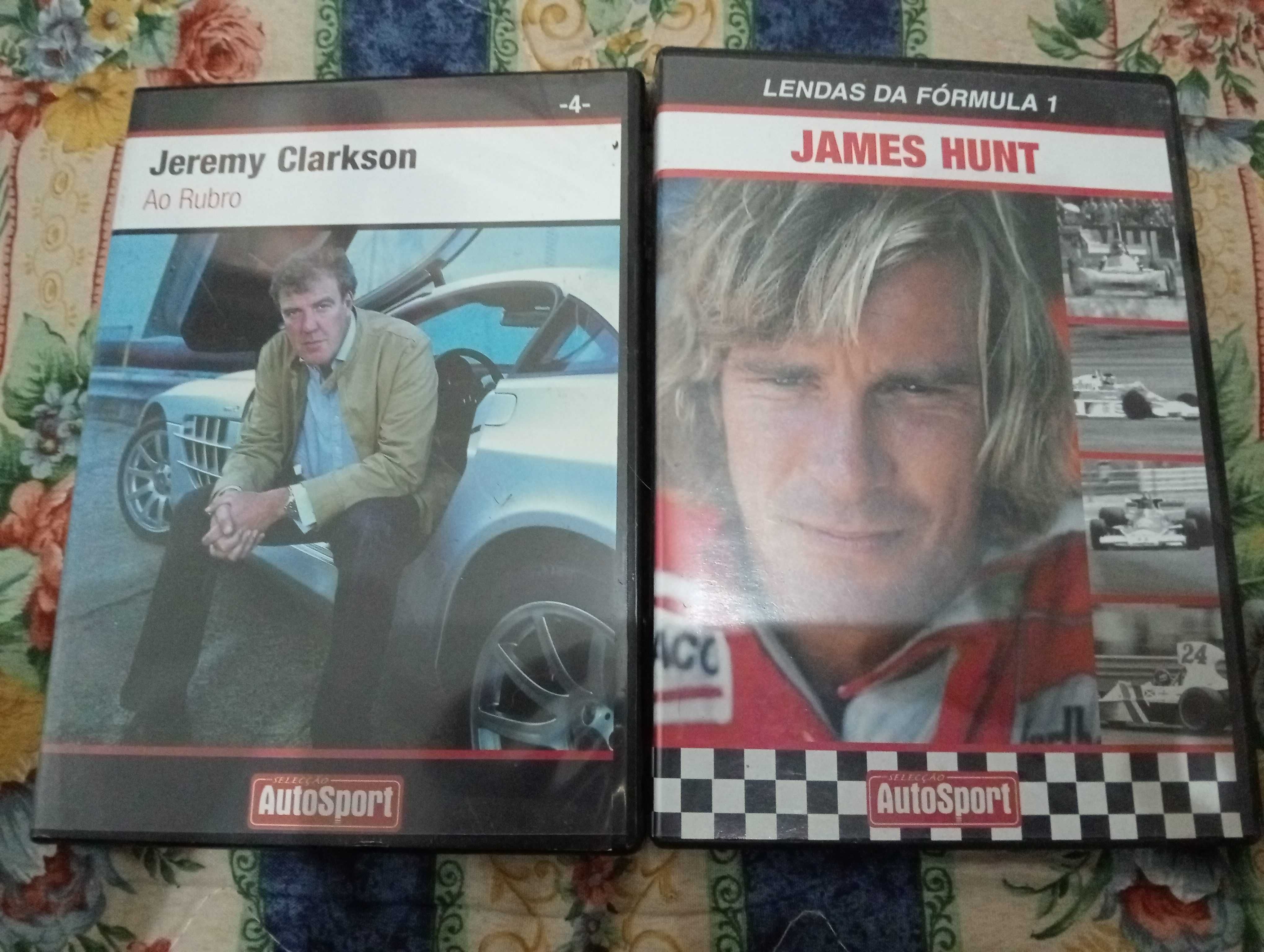 DVDs sobre James Hunt  &  Jeremy Clarkson