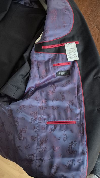 Garnitur męski rozmiar 50. Czarny gładki