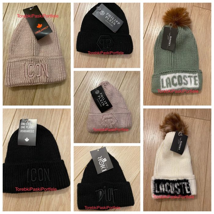 Nowa zimowa czapka Lacoste , Plein , Icon.