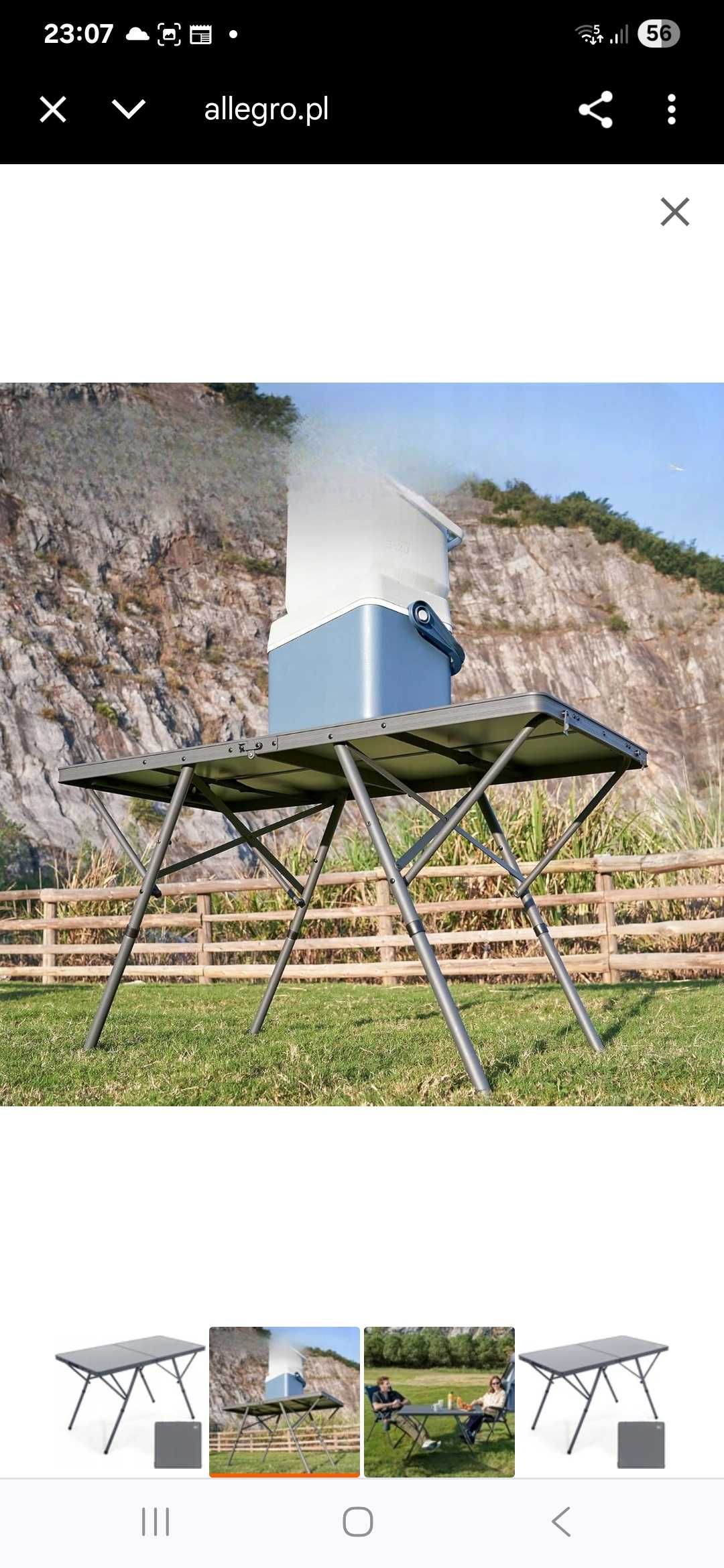 stół kempingowy składany aluminiowy EVER ADVANCED