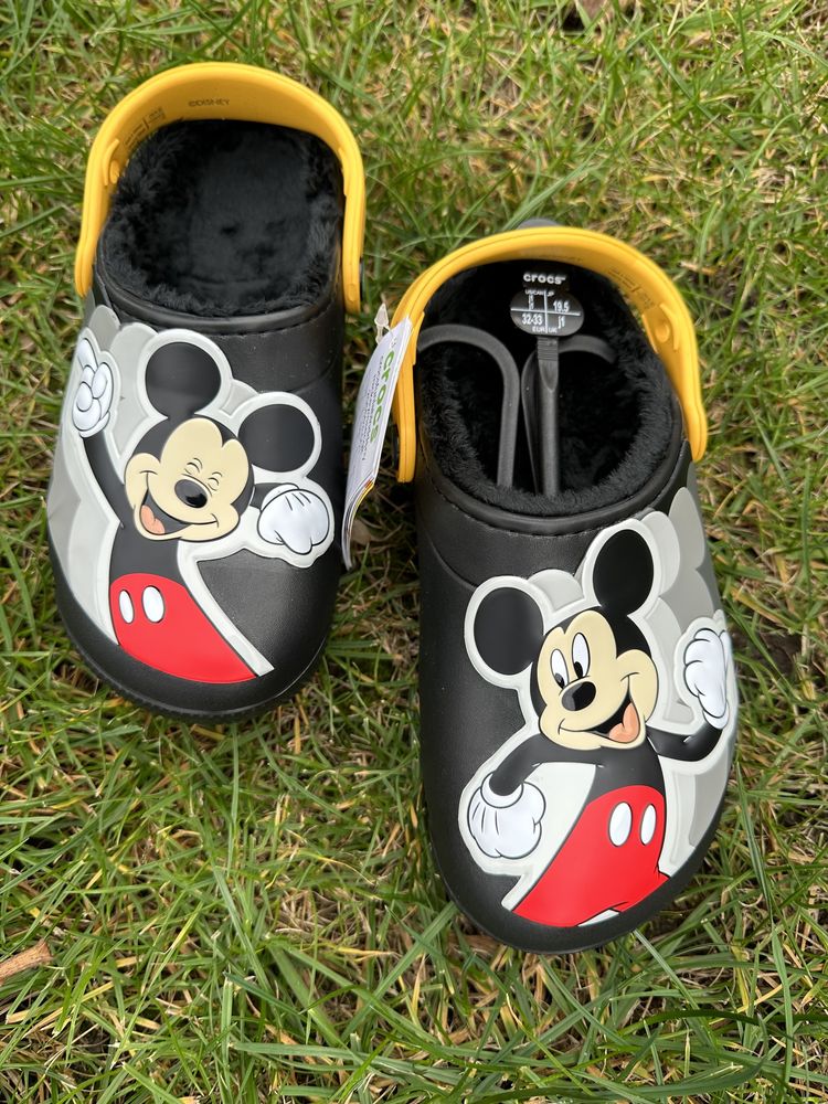 Шльопанці kids crocs fun lab LINED DISNEY MICKEY MOUSE CLOG с11-j6