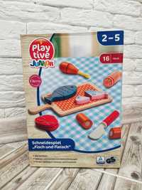 Дерев'яний набір їжі. Ігровий. PLAYTIVE JUNIOR Wooden Food Toy