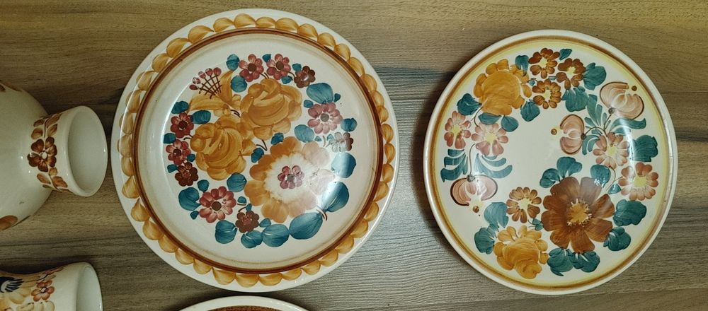 Ceramika Włocławek. talerze . wazon .dzbank. Cukiernica. Solniczka