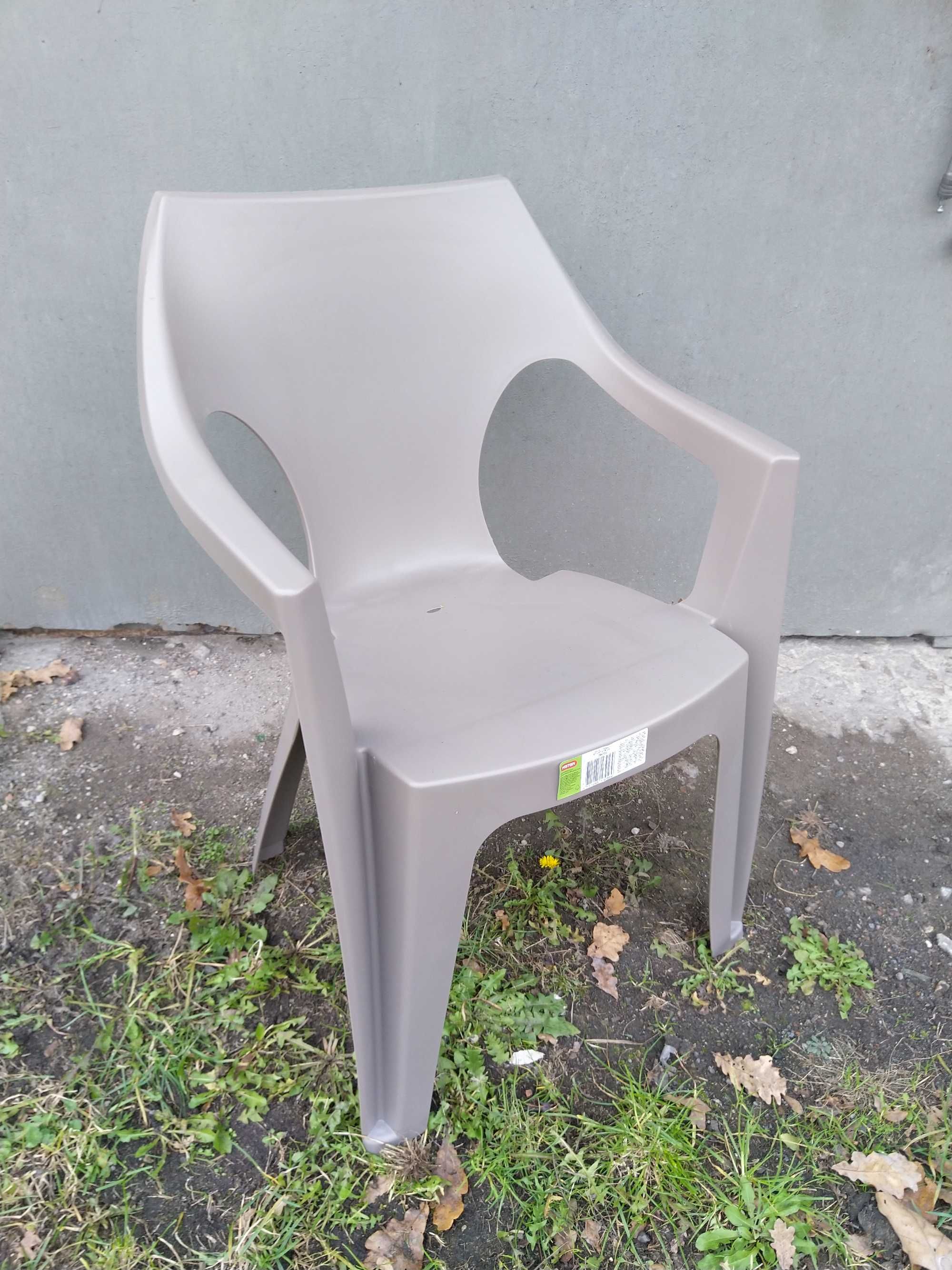 OKAZJA Krzesło ogrodowe plastikowe Dante Cappuccino Low Back