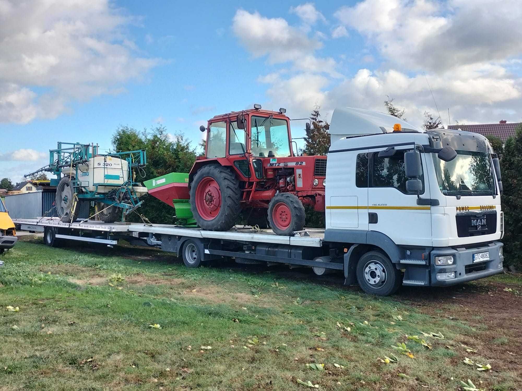 MAN TGL 8.220 Pomoc Drogowa Deska Lohr Autotransporter ZESTAW