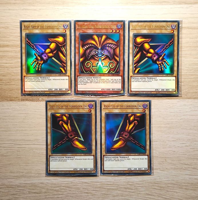 Exodia Conjunto Completo - Edição Limitada