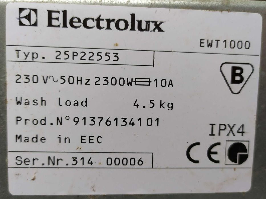 пральна машинка Electrolux EWT1000