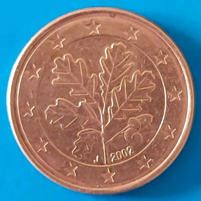 5 Cêntimos de 2002 * J * da Alemanha