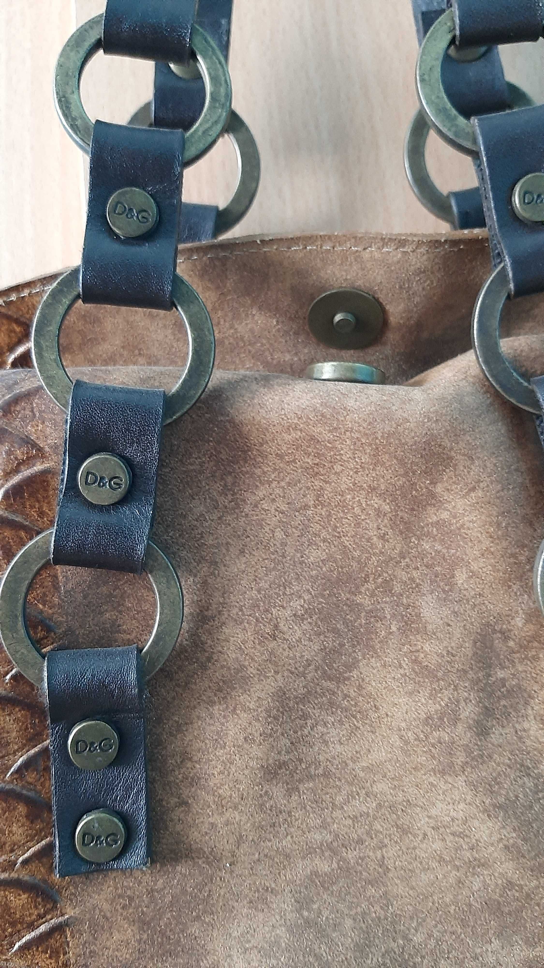 Эксклюзивная сумка D&G Dolce & G из кожи крокодила оригинал