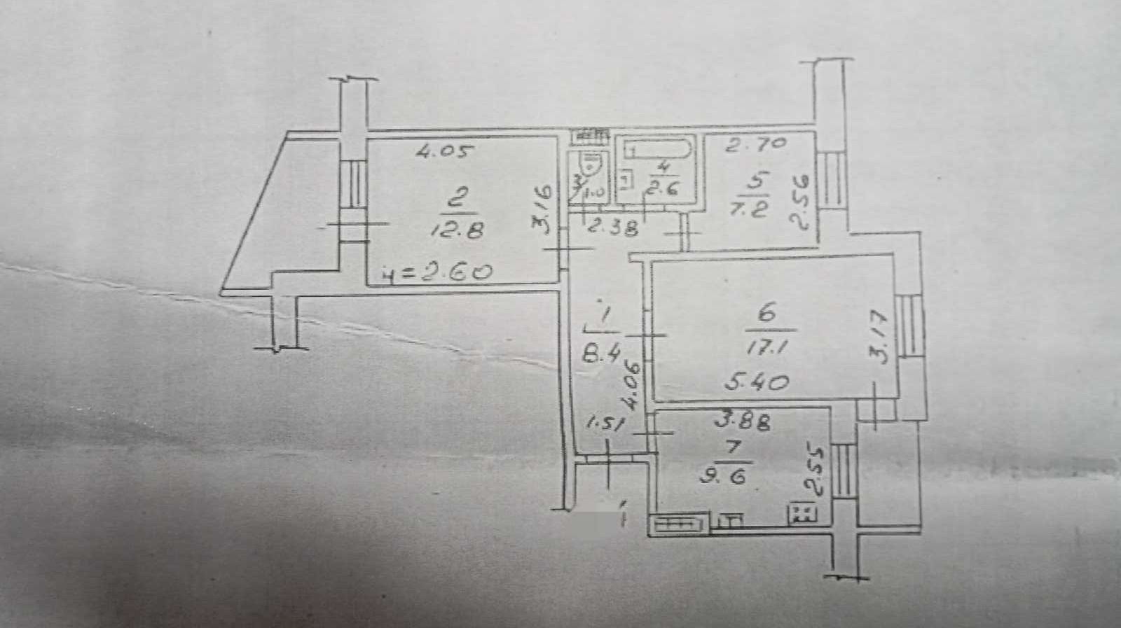 Продается 3 ком. квартира на ВИЛЬЯМСА