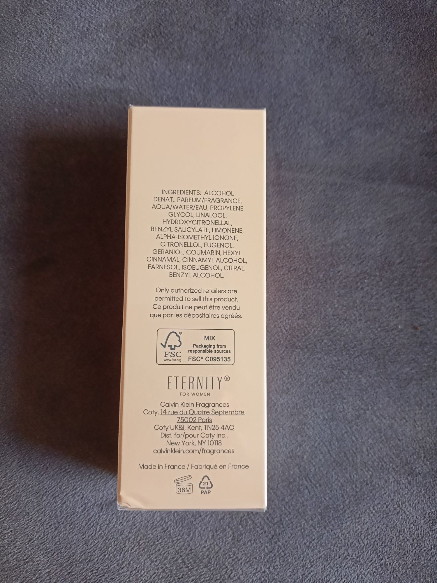Calvin Klein Eternity For Womens  Woda Perfumowana 50Ml
