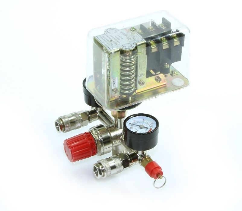 Wyłącznik ciśnieniowy kompresora 400V Presostat Szklany 3 fazy