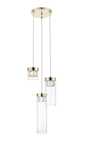 Lampa wisząca GEM P0389-03D-F7AC złota szklana