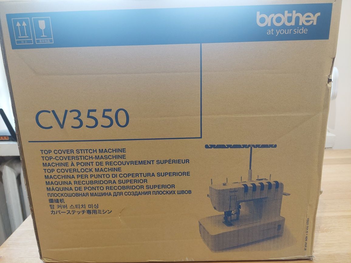 Coverloock Brother CV3550 renderka z górnym przeplotem