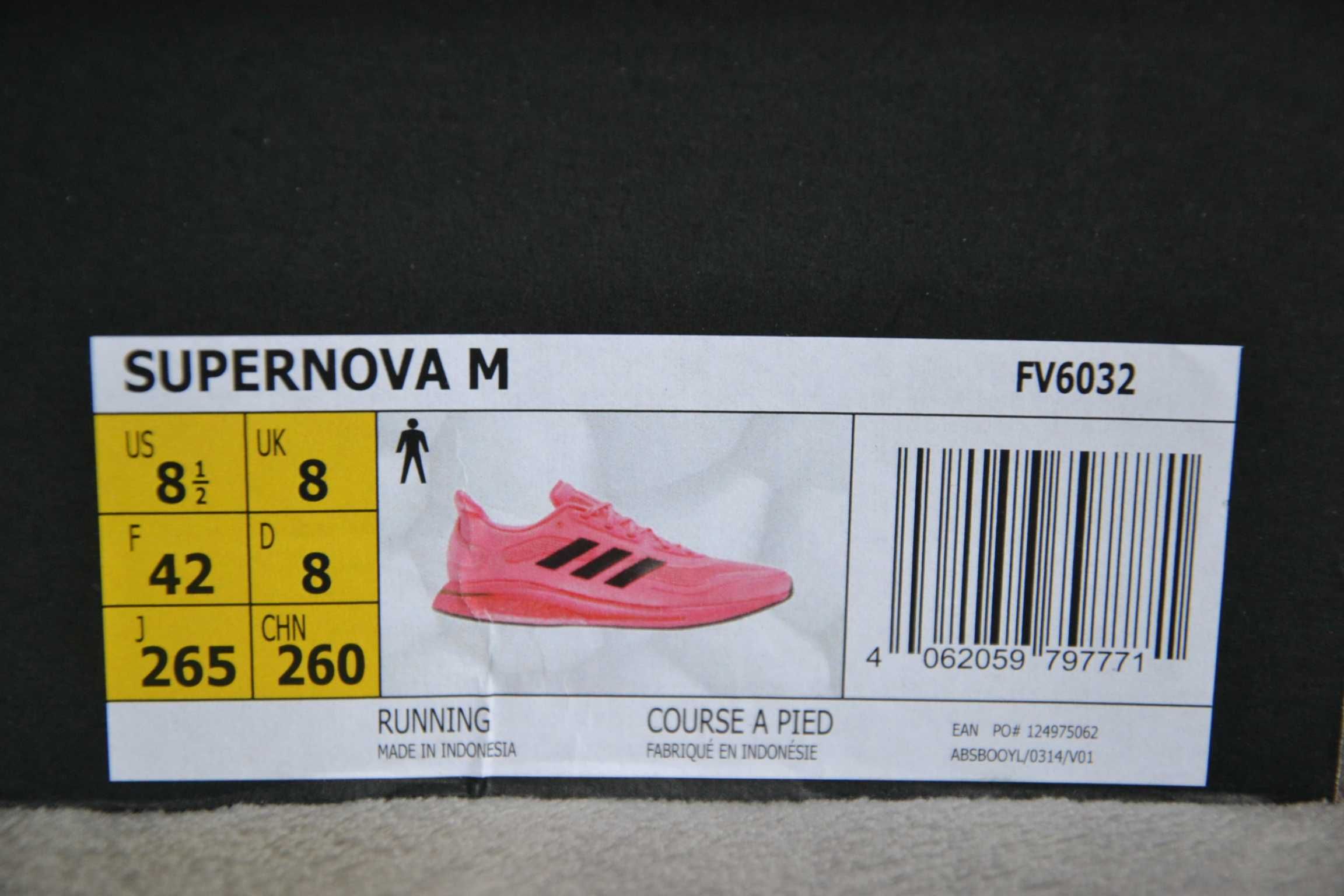 Nowe Buty Adidas Supernova Eu 44 2/3 Męskie 100% Oryginalne