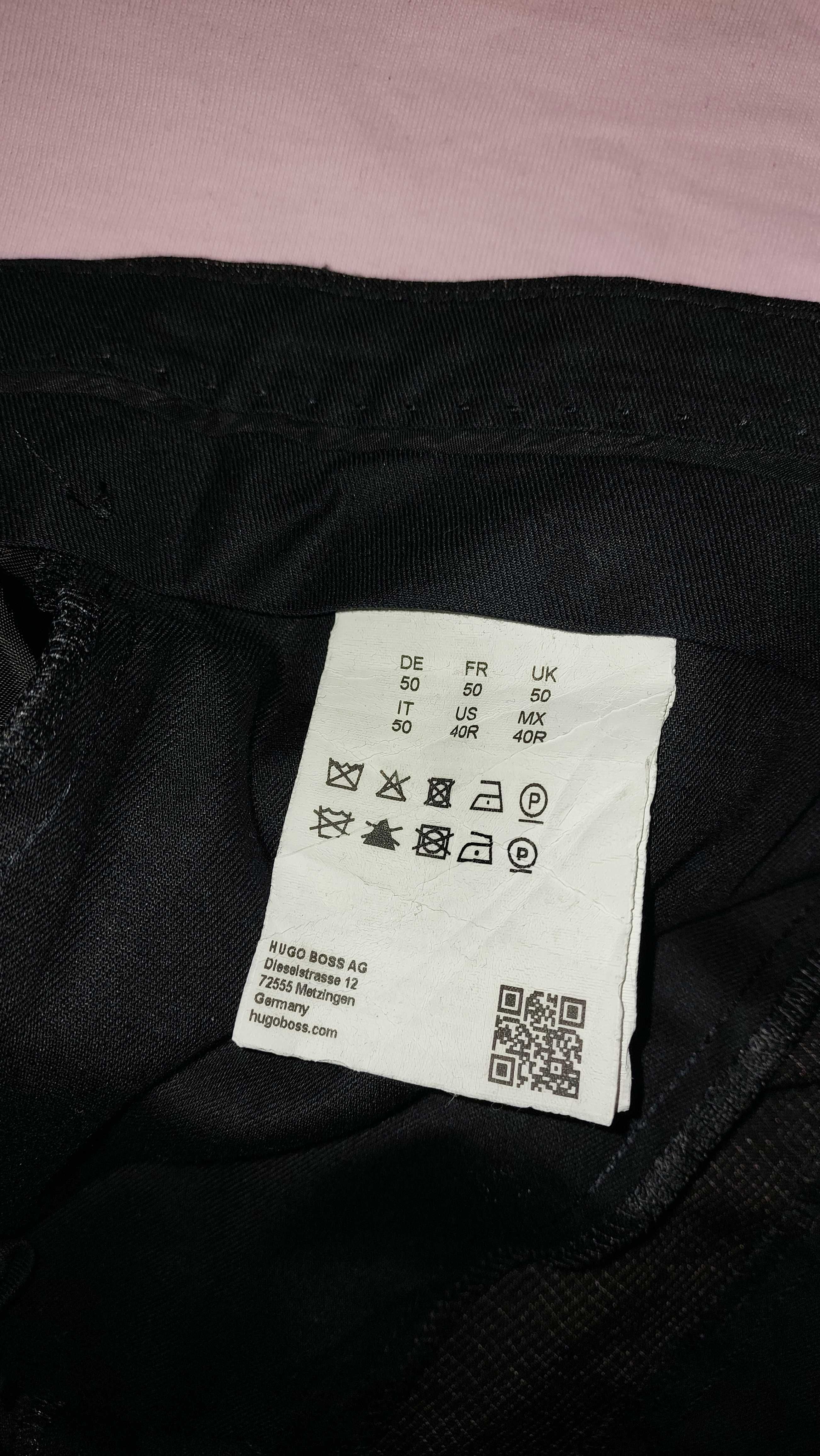 с QR-кодом 50 HUGO BOSS с шелком шерсть брюки