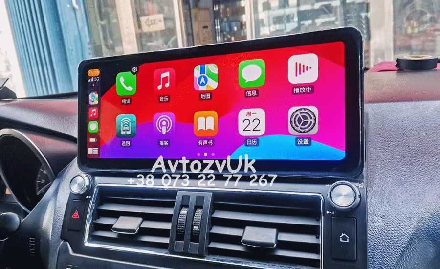 Android 14 PRADO 150 Toyota GPS 2 дин Тойота Прадо CarPlay Магнитола