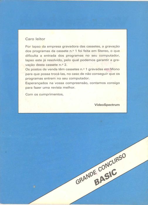 nº1, 2 e 3 da Revista Informática VideoSpectrum (anos 80)