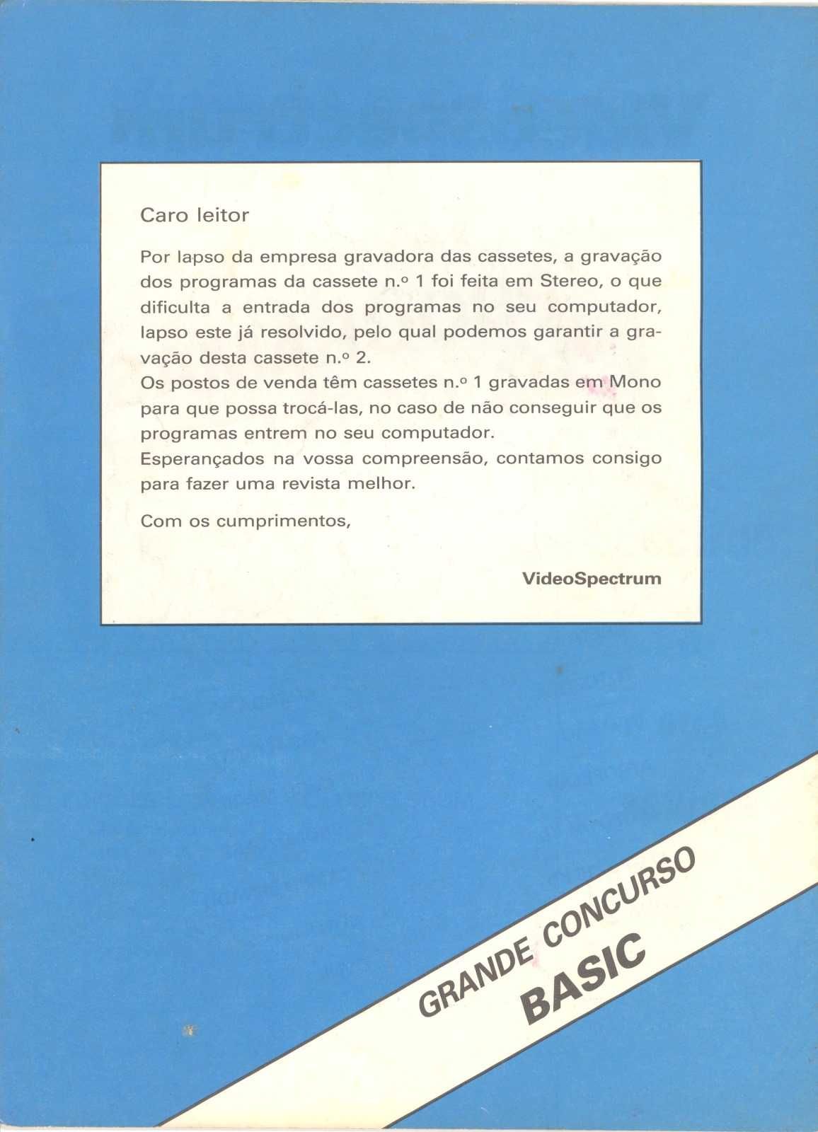 VideoSpectrum - raro - nº1, 2 e 3 -revista vintage informática anos 80