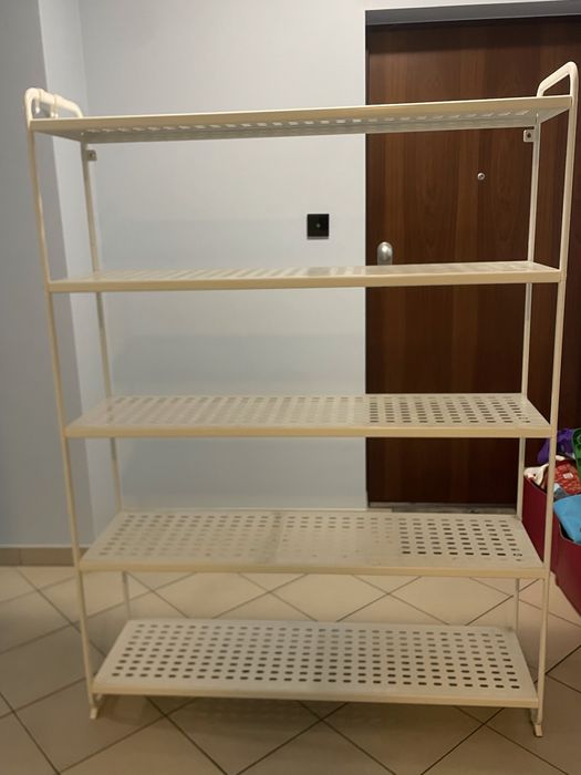 Regał biały o wymiarach 120x155