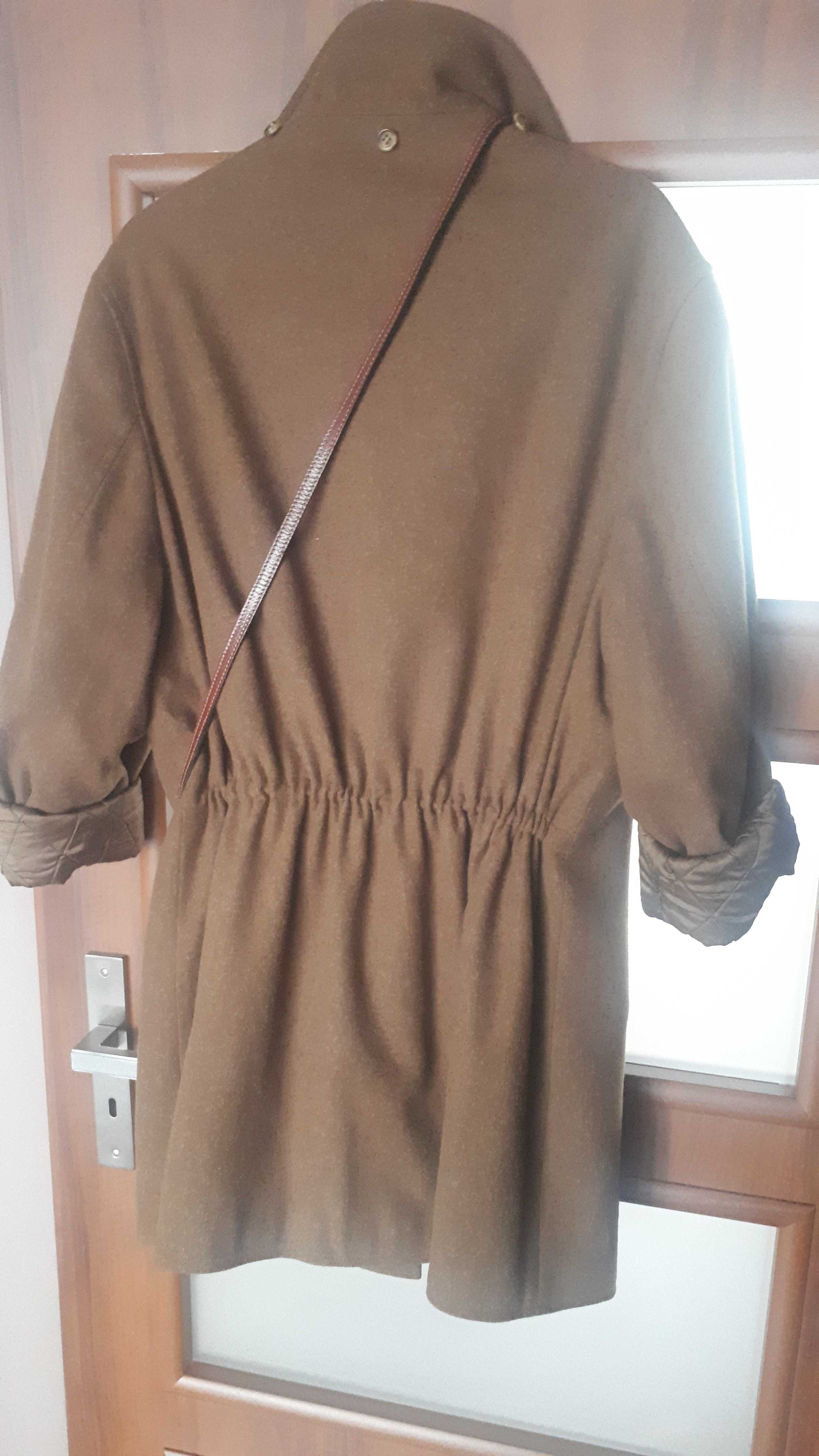 Płaszcz damski-100% schurwoole-Allwerk-roz.44-oversize