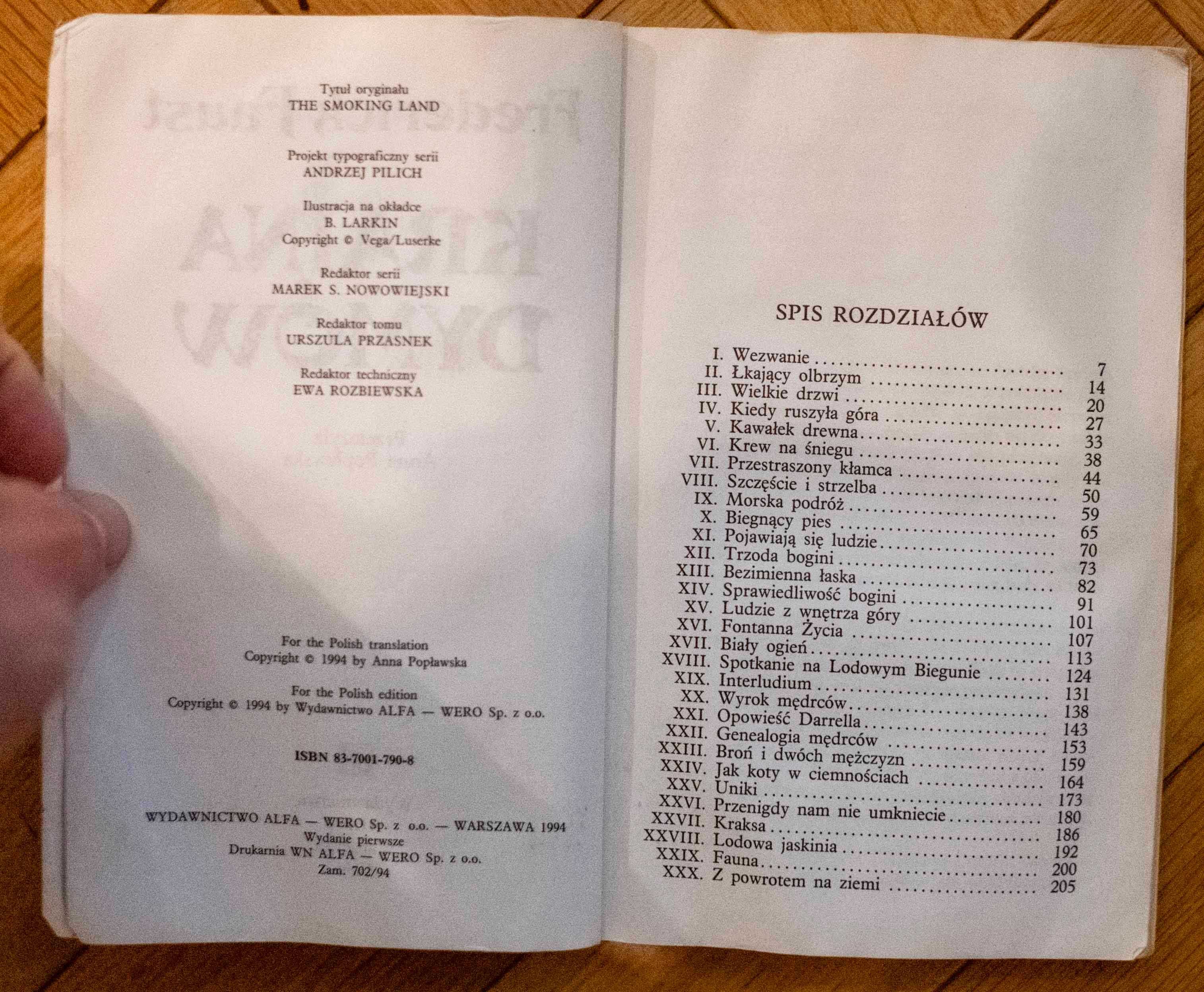 Kraina Dymów Frederick Faust Science Fiction Wydawnictwo Alfa 1994