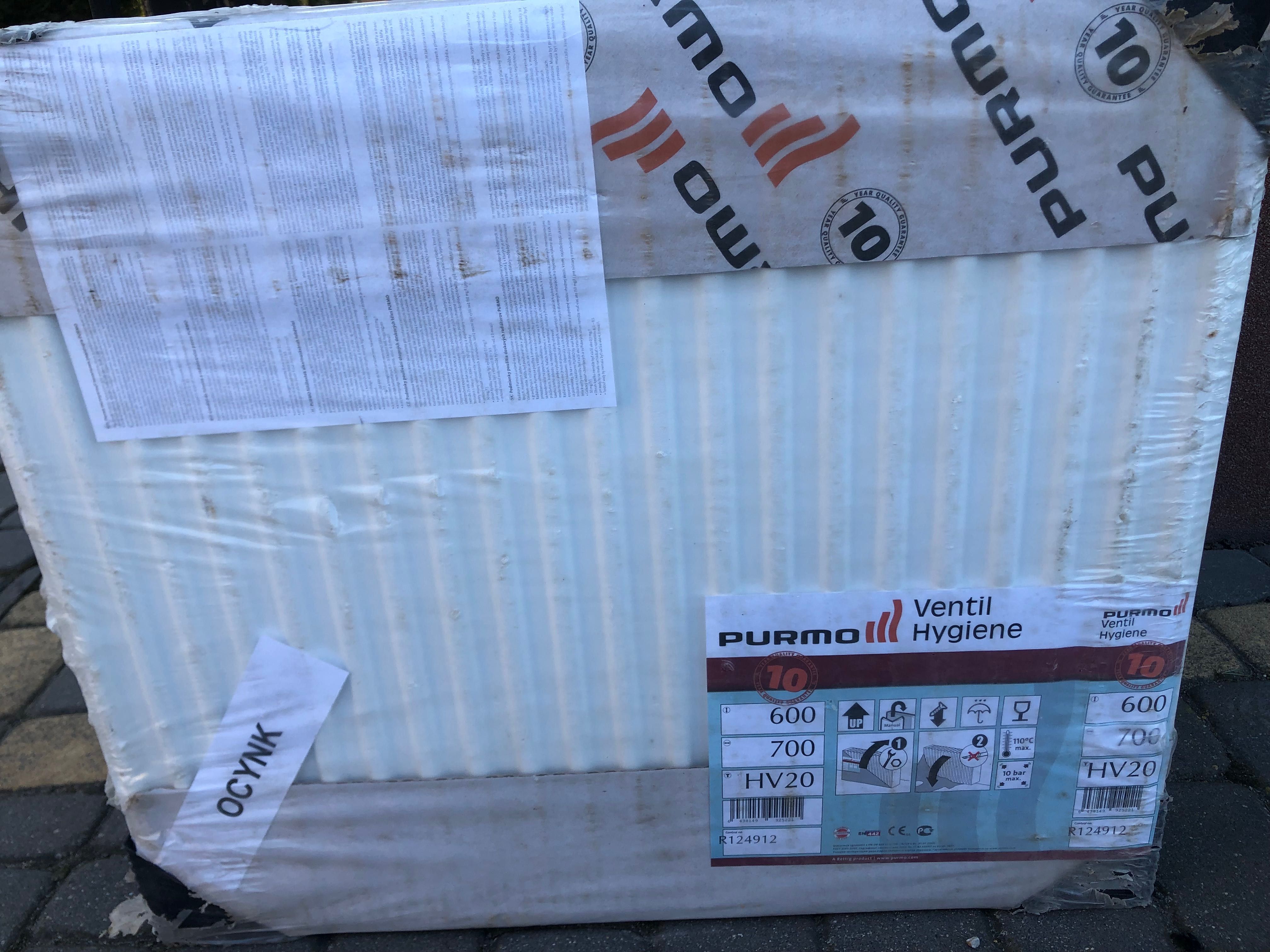 Grzejnik Purmo 600/700 hv20 ocynk Nowy