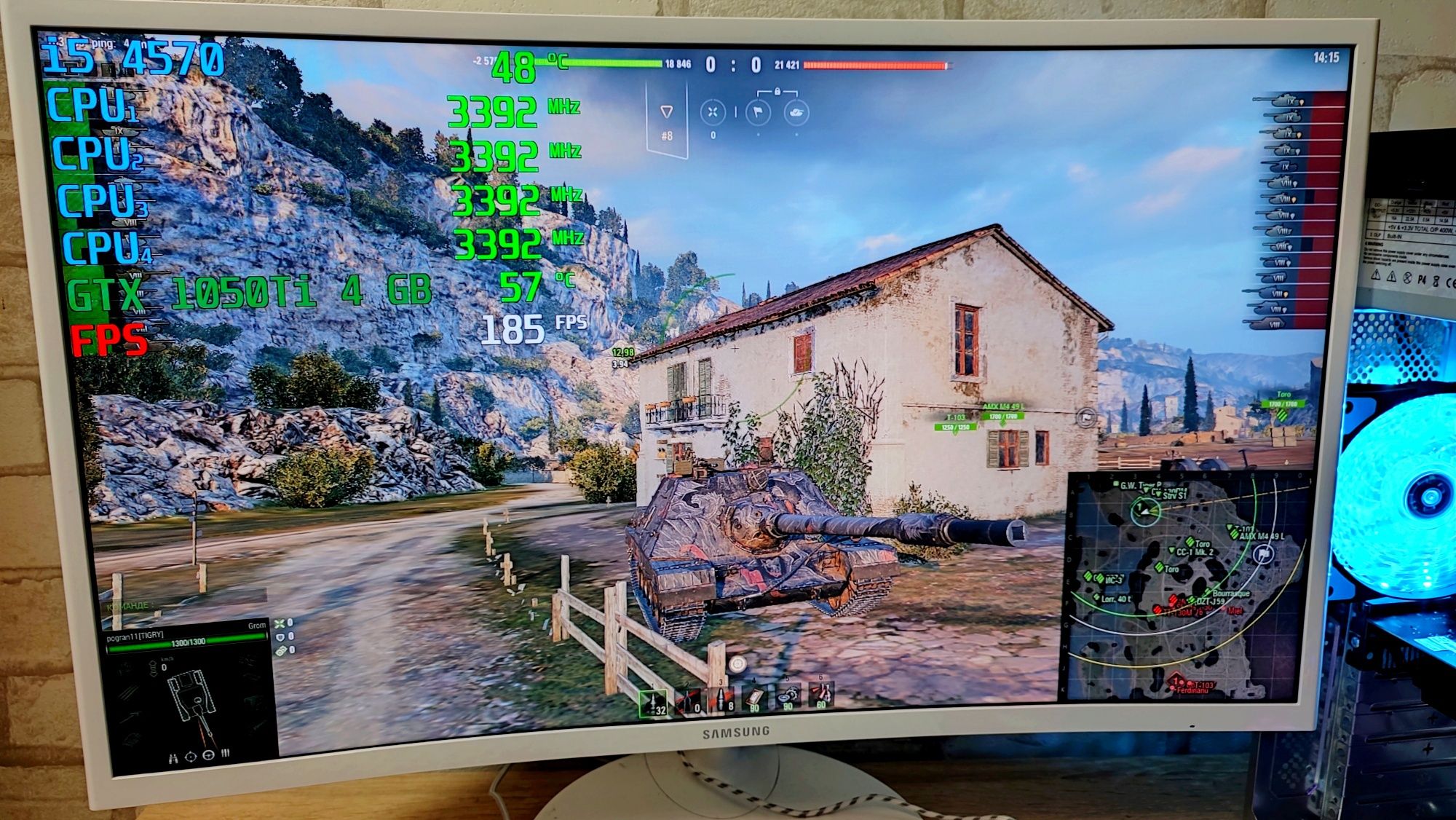 Игровой ПК GTX 1050Ti 4 gb CS2 GTA 5 WOT fortnite RUST dota2