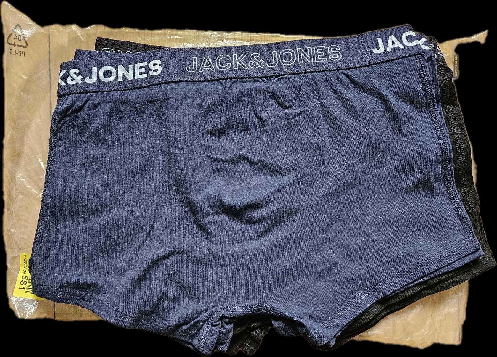 Bokserki męskie Jack&Jones 9-pak /czarne /granatowe /szare NOWE rozm M