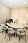 Mesa de Jantar oval MDF Tapioca Bege ( 210x115 cm) Billie NOVA