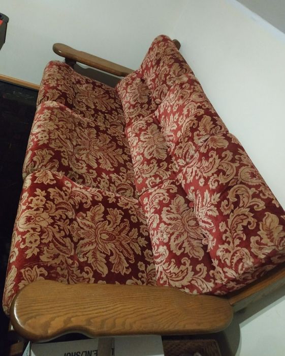 Kanapa sofa orestes komplet wypoczynkowy drewniany 3 +1 +1