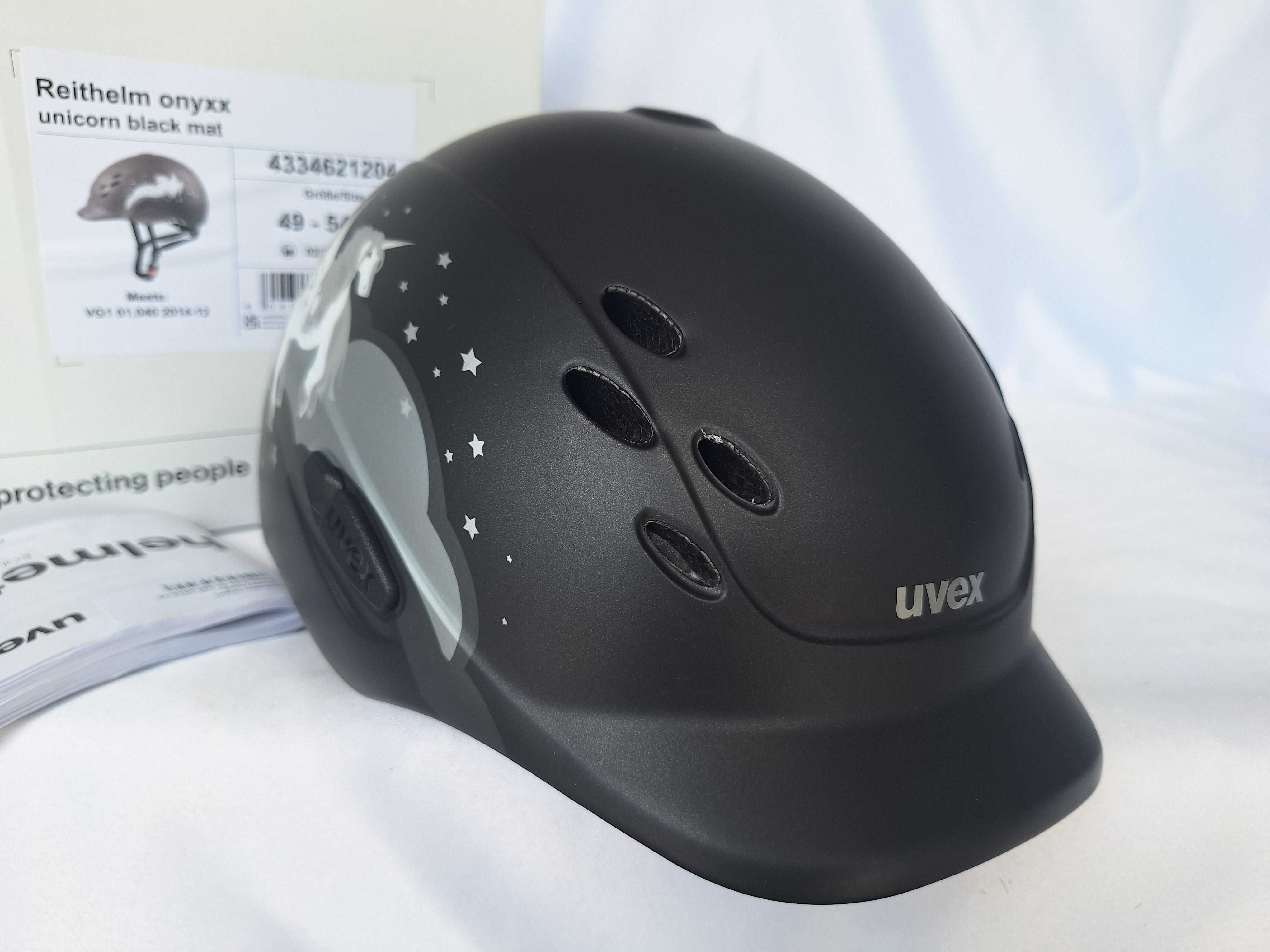 Kask jeździecki toczek Uvex Reithelm Onyxx Unicorn 3XS-XS 49-54cm