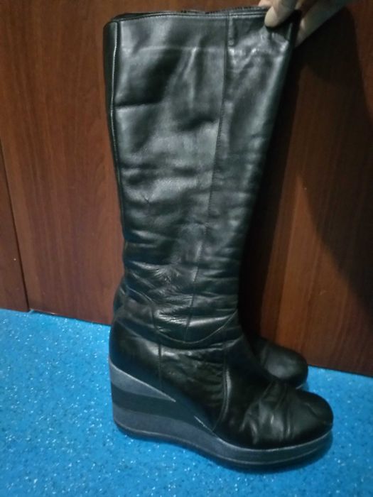 Сапожки зима шкіра