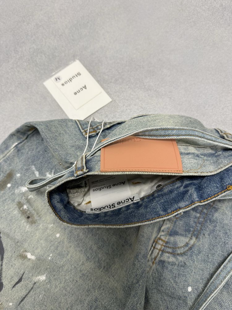 шорты Acne Studios Paainted jeans shorts S M L