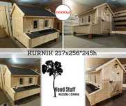 Kurnik dla Kur, kaczek, gęsi  - 217x256*245h PRODUCENT WoodStuff