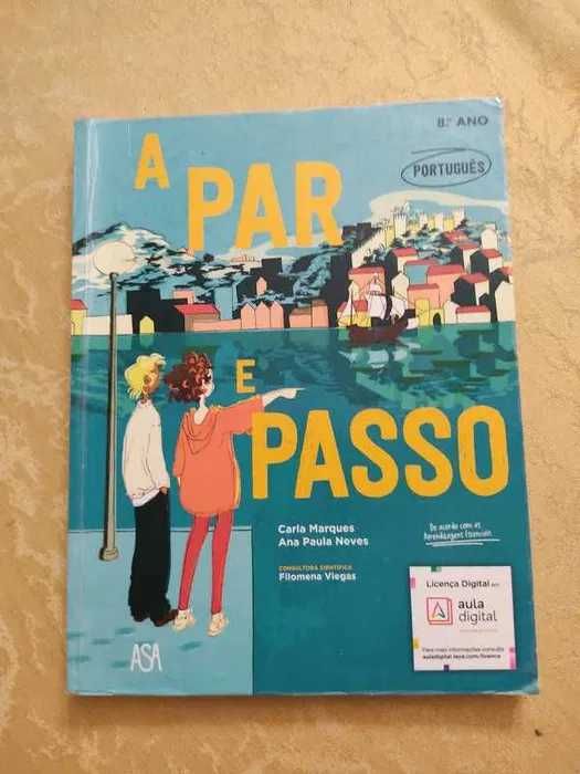 A Par e Passo 8 - português - 8 ano (como novos)