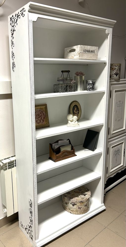 Regał biały Shabby biblioteczka vintage retro