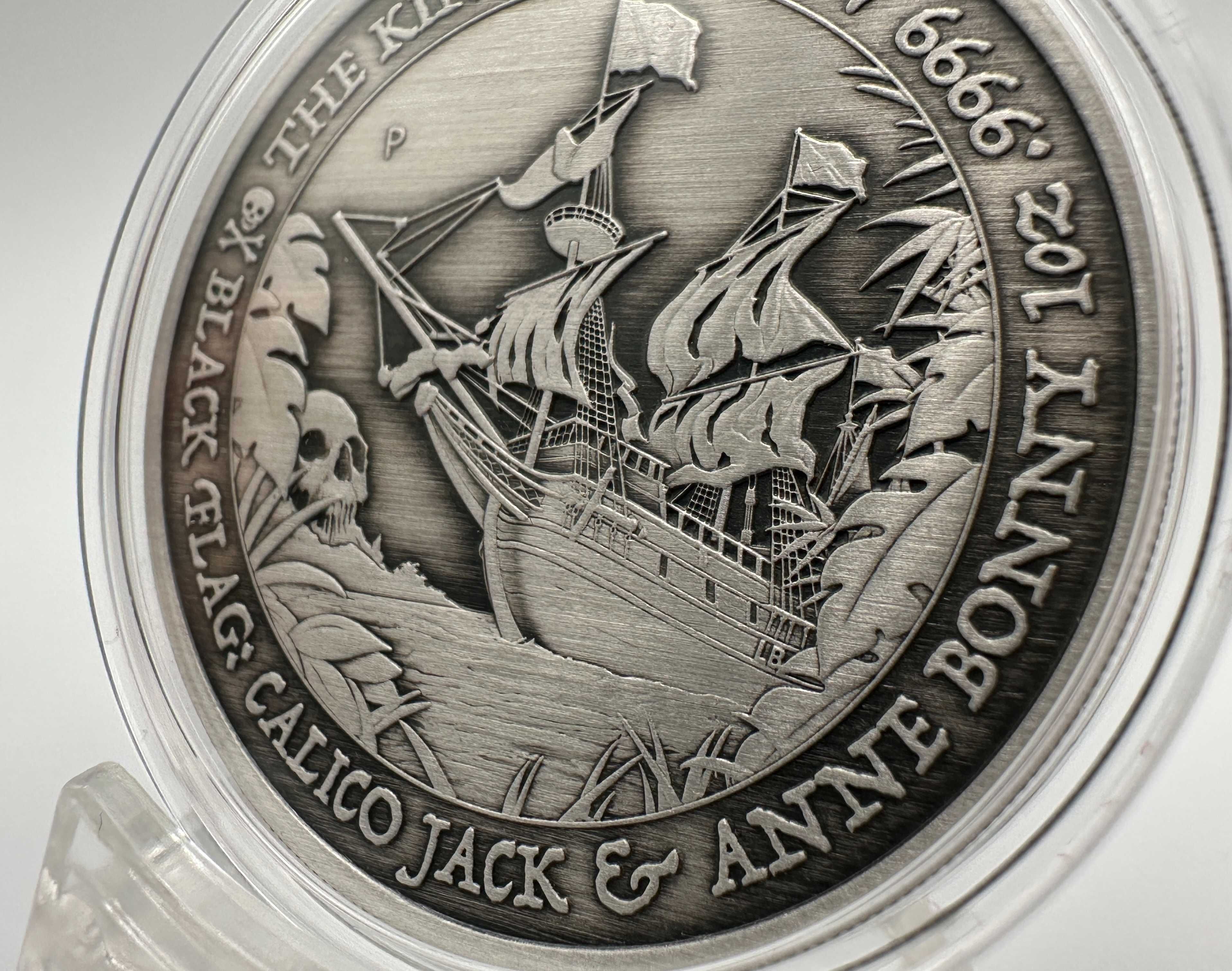 Тираж 1500 шт. Чорний прапор Perth Mint Тувалу Кінгстон