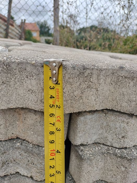 Blocos cimento 20x10x5 cm