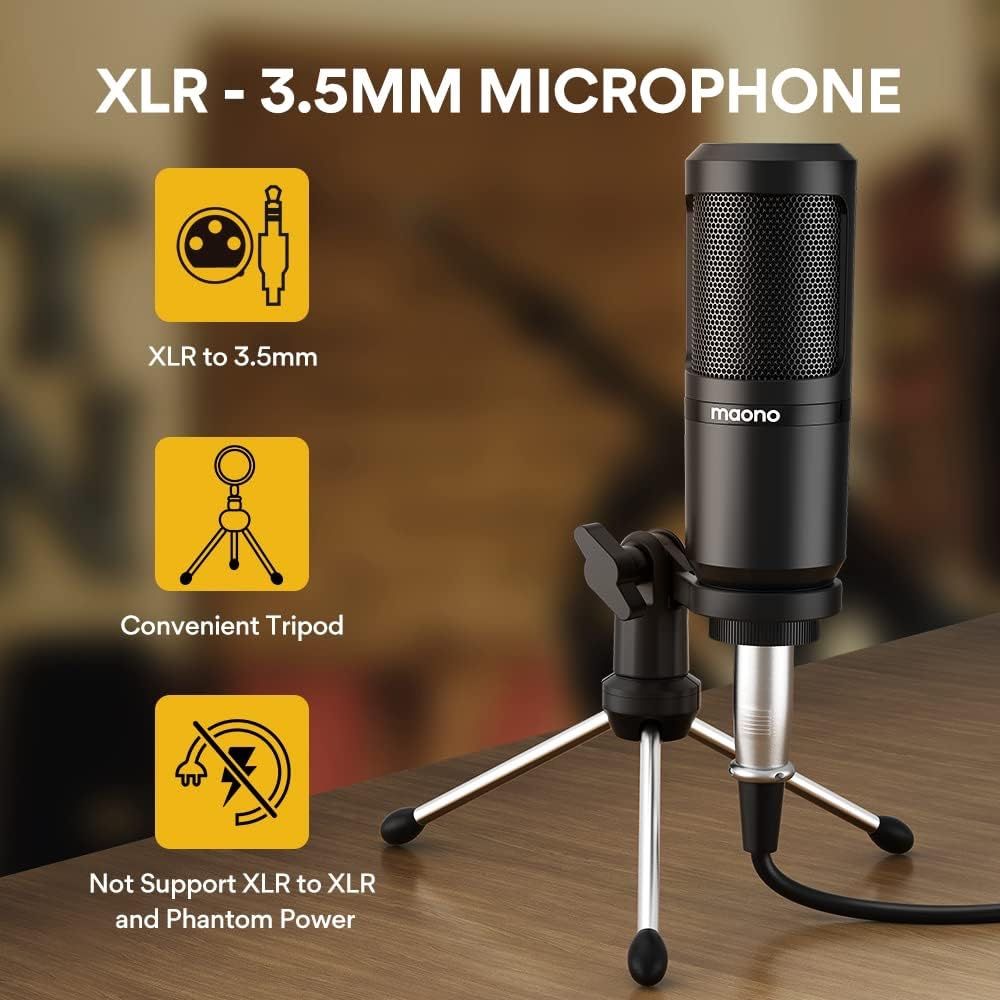 MaonoCaster Lite AU-AM200-S1 zestaw sprzętu do podcastu , mikser, mikr