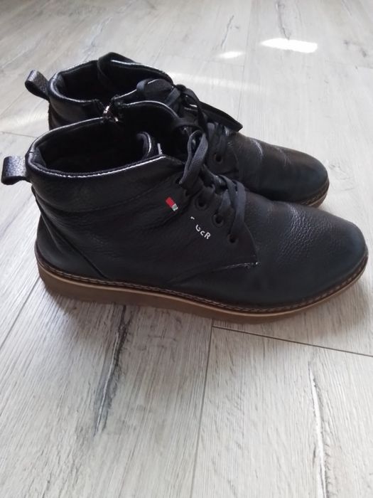 Мужские зимние кожаные ботинки Tommy HiLFIGER